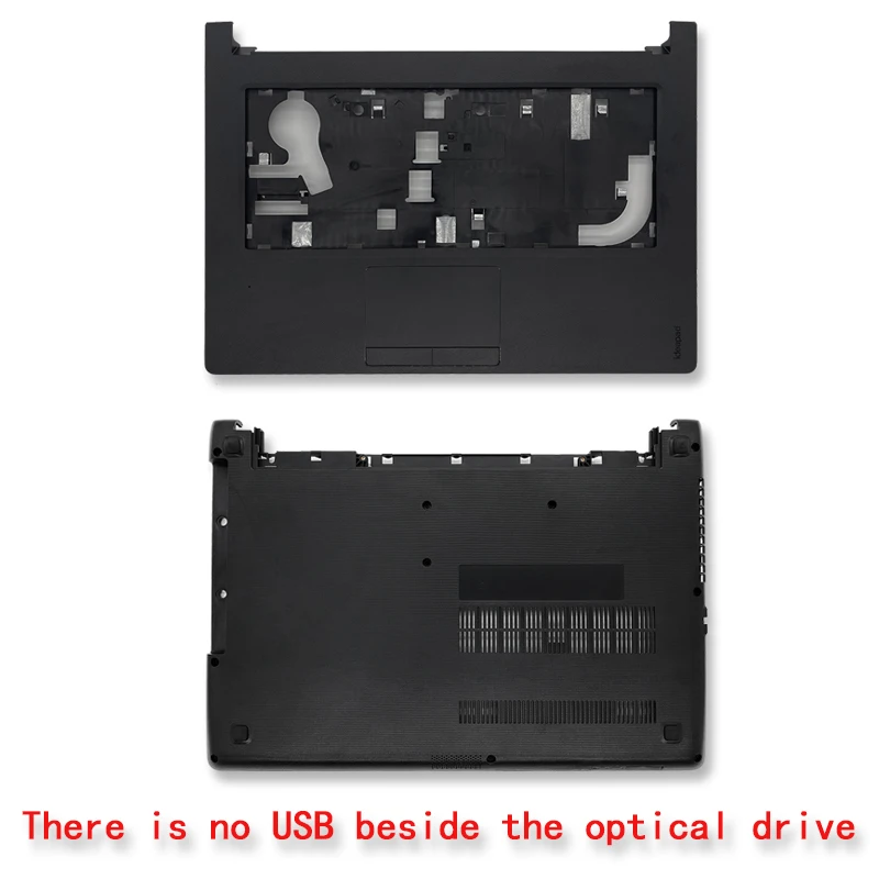 

New Laptop Case Cover For Lenovo Ideapad 110-14 110-14ISK Series Laptop Palmrest Upper Case Bottom Cover Black
