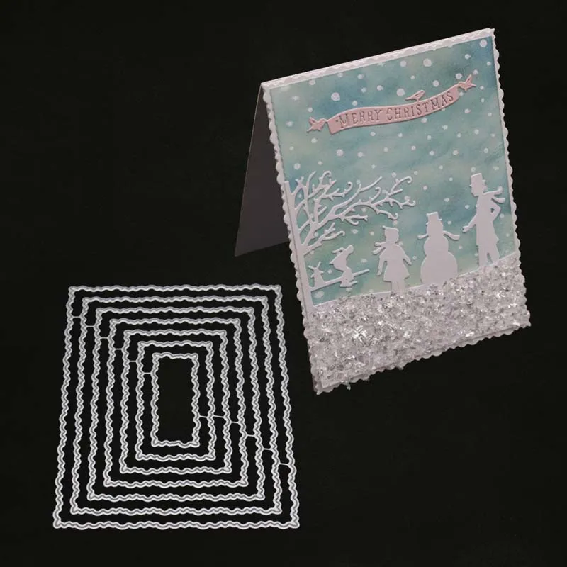 YINISE альбом для скрапбукинга металлические режущие штампы трафареты