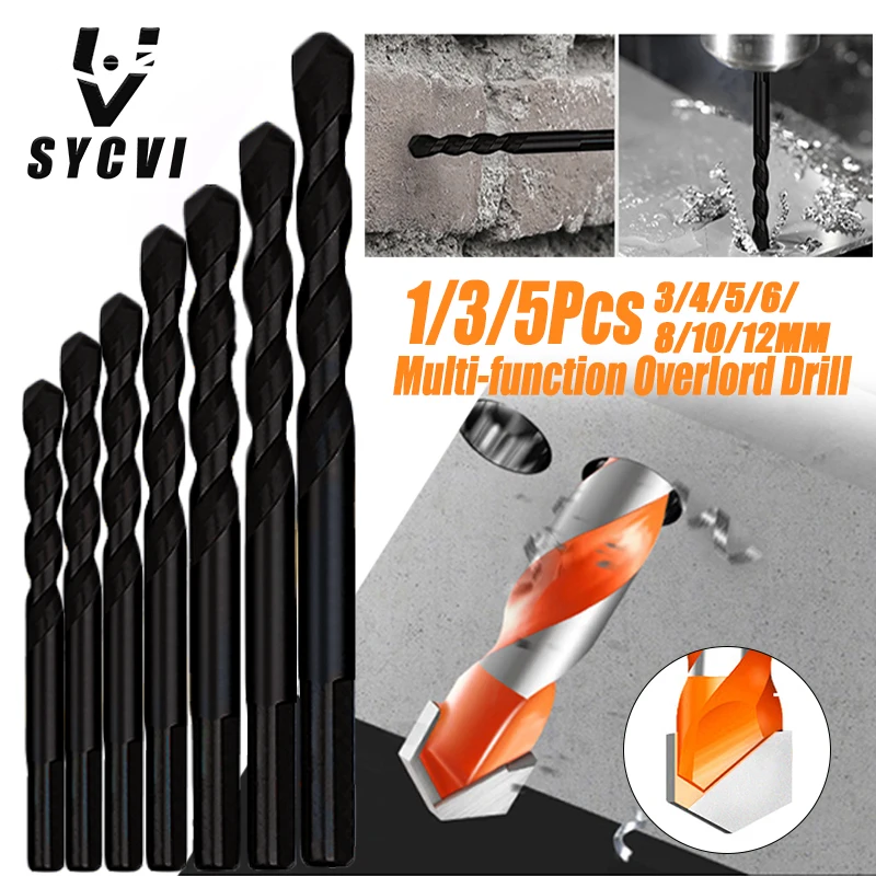 

Multifunctional Overlord Drill Bit Glass Drill Bit Triangle Diamond Drill Bit Set Ceramic Tile Concrete Brick Metal Drill Bit