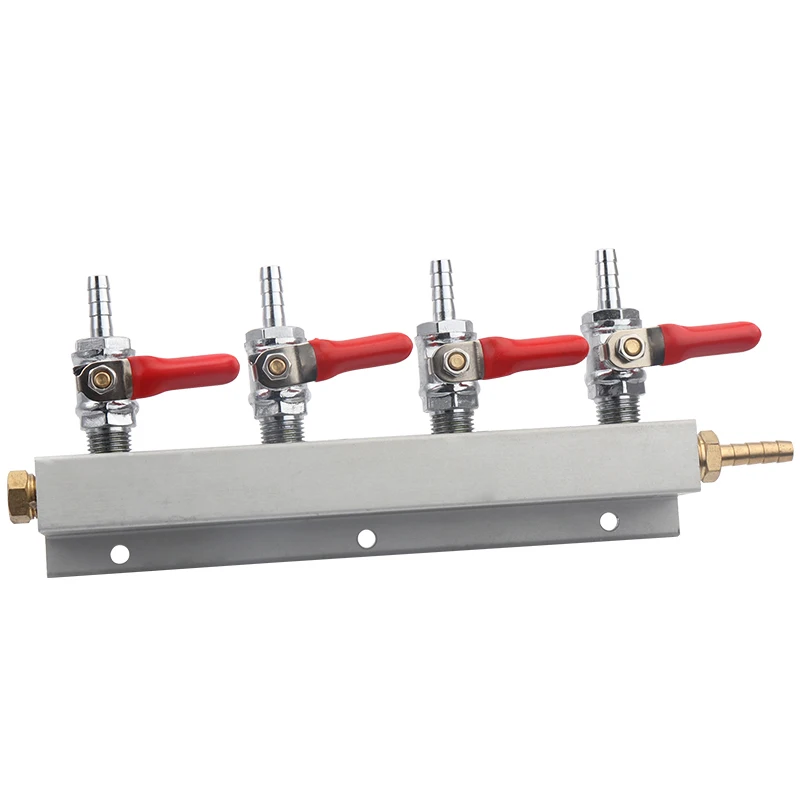1 шт. алюминиевый CO2 газовый коллектор разветвитель пива дистрибьютор Встроенный