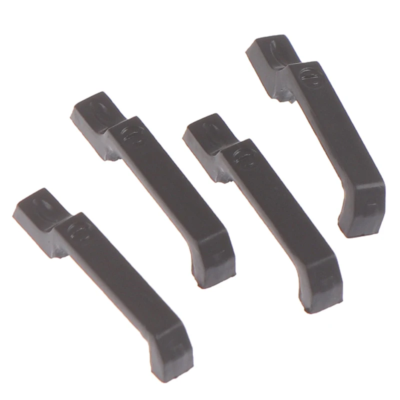 4 шт. черная дверная ручка для 1/10 RC гусеничного|Детали и аксессуары| |