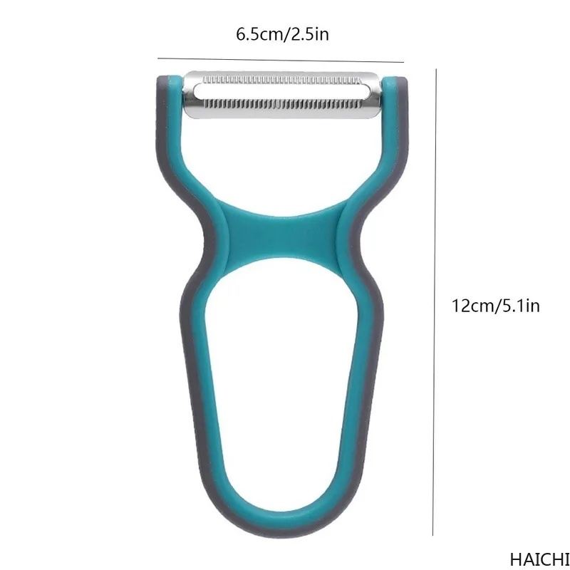 

3 Pieces Vegetable Peeler Set For Potato Fruit Non-Slip Home Kitchen Peeling Tool Random Color