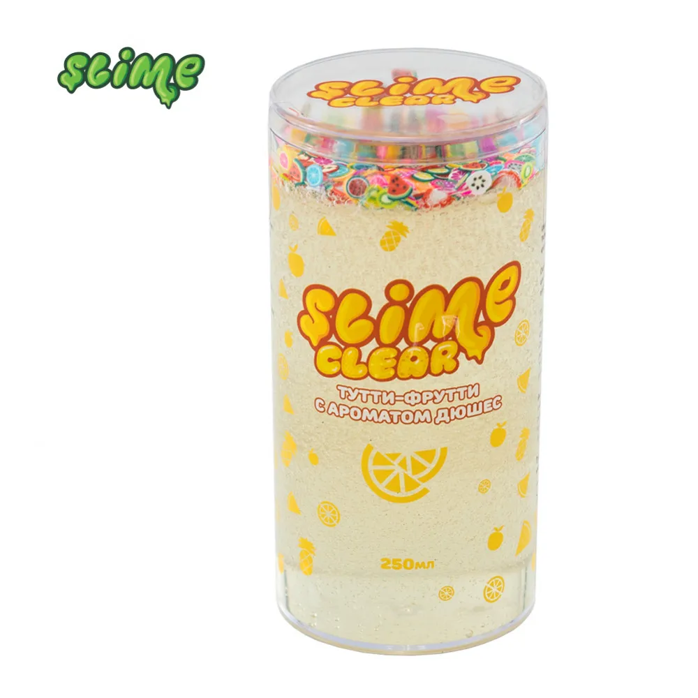 Игрушка ТМ SLIME S130 32 / 33 34 35 Clear slime &quotТутти фрутти&quot с ароматом 250 г|Пластилин| |