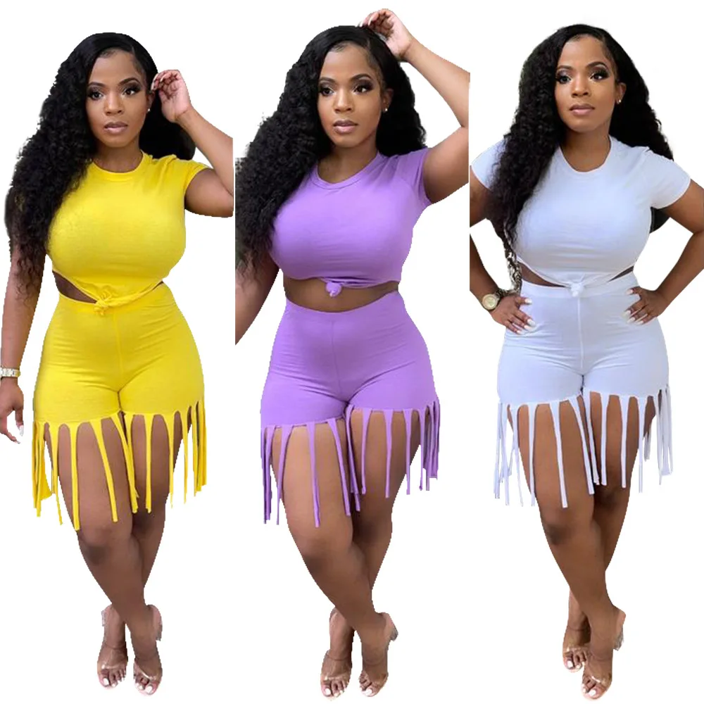 

2021 женский костюм, модные новые повседневные офисные женские сексуальные короткие брюки с круглым вырезом