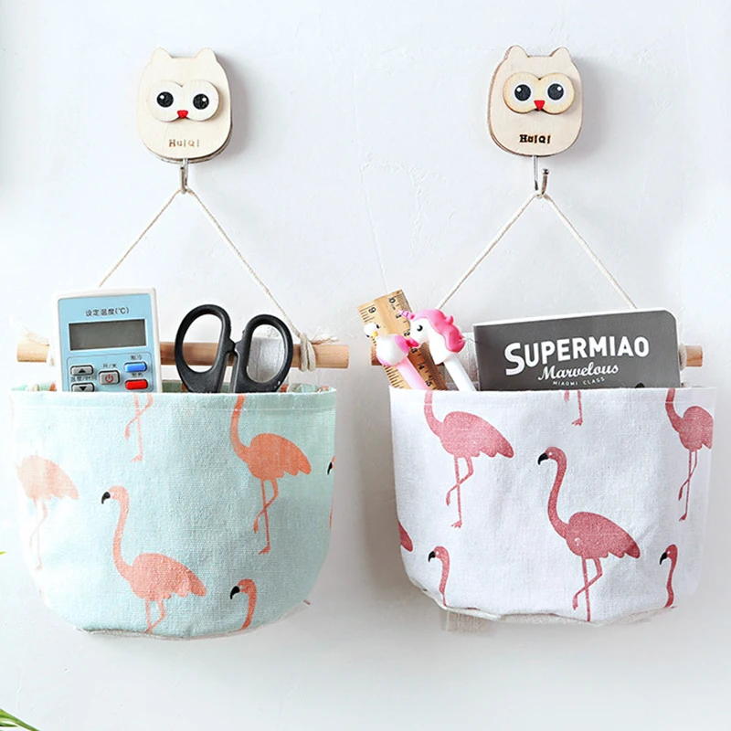 Snailhouse хлопковая льняная подвесная сумка для хранения карманы настенный