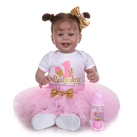 27 inch smulation baby reborn dolls lovely soft cloth body babies doll toy for children birthday
