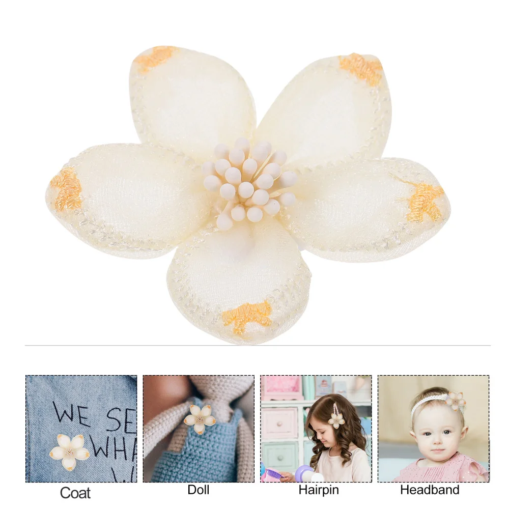 

20Pcs Clothing Flower Patches Floral Appliques DIY Clothing Accessories