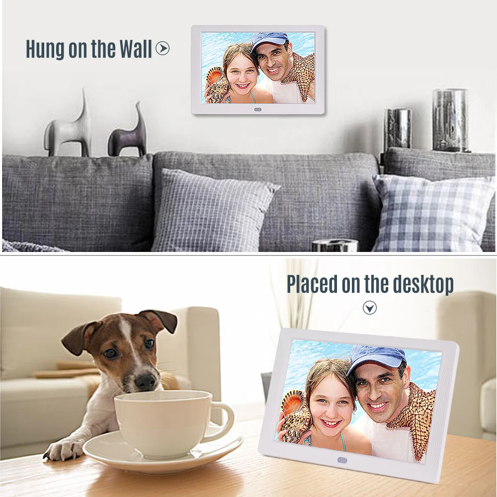 Andoer P701 7 дюймов светодиодный цифровой фоторамки электронный альбом 1280*800 HD 16:9