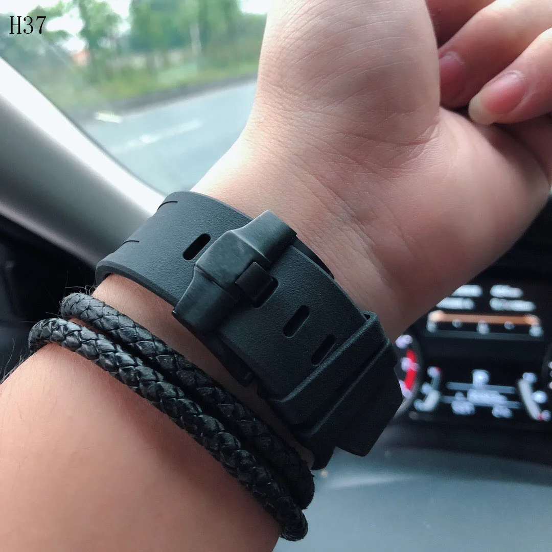 Мужские часы Механические Роскошные модные брендовые резиновые мужские