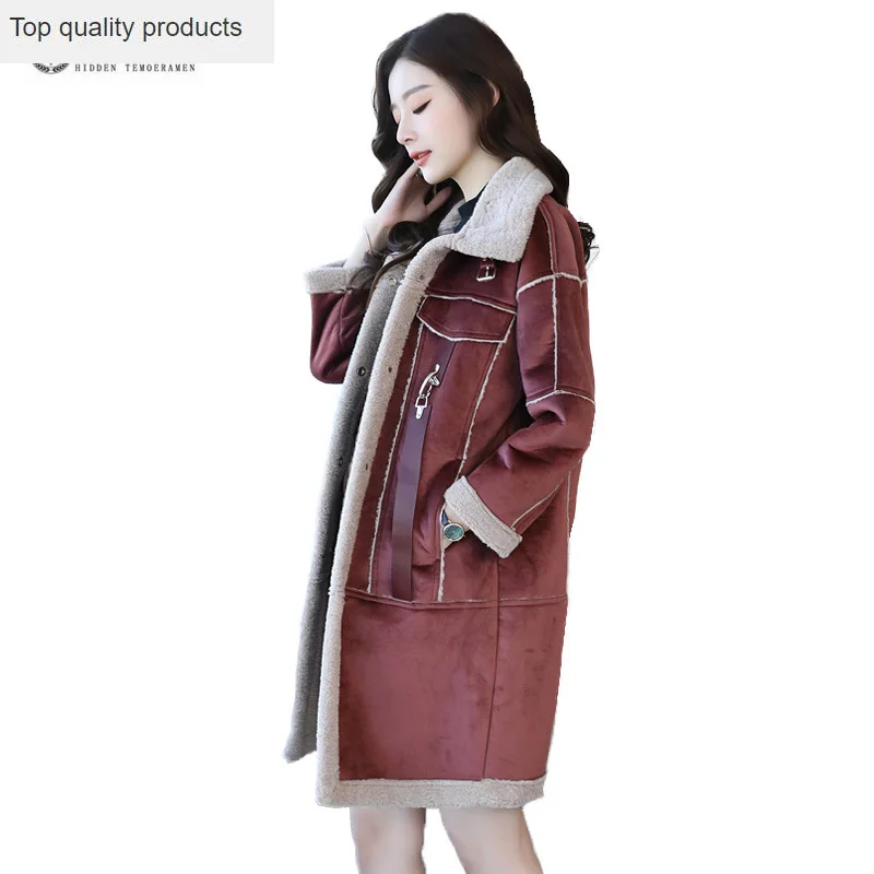 Осенне зимняя верхняя одежда женские теплые куртки из овечьей шерсти новинка 2020
