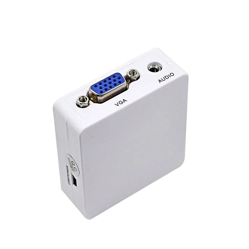 Mini HDMI-compatible to VGA Adapter HD2VGA AV2HD With Audio Converter Digital Analog AV/CVBS L/R 1080p For PC Laptop HDTV | Электроника