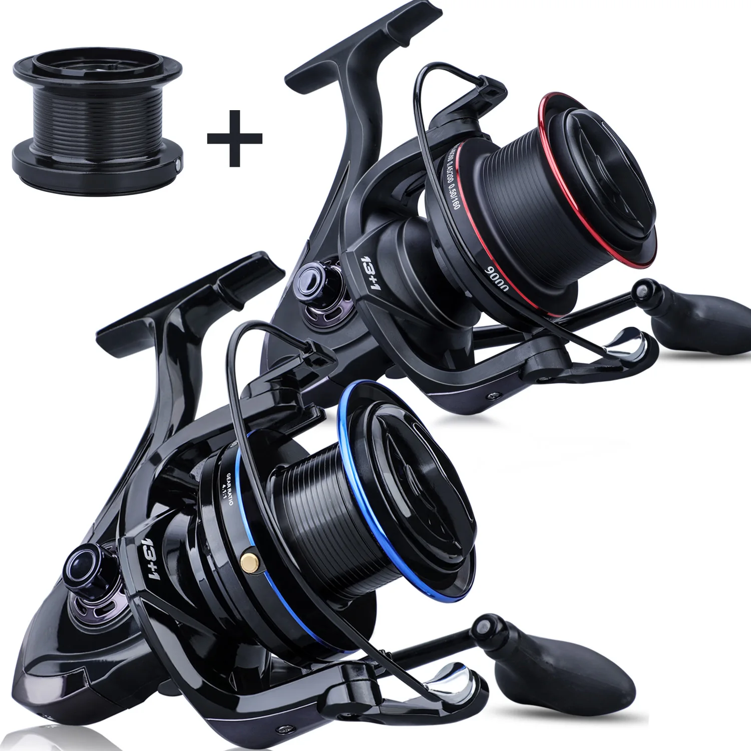 

Sougayilang 13+1BB Fishing Reel 4.1:1 Gear Ratio Aluminum Ultralight Smooth Spinning Fishing Wheel Send Spare Line Spool