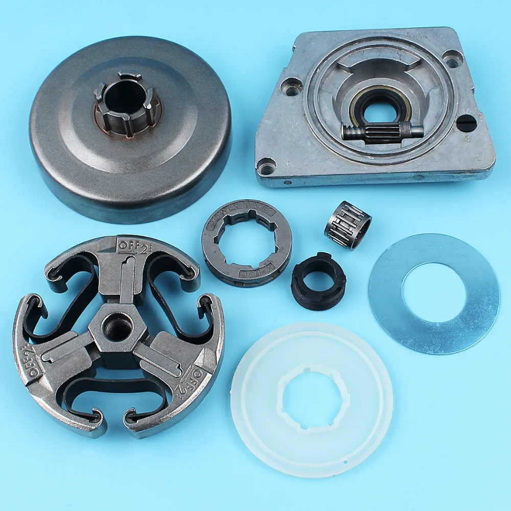 

3/8"-7T Clutch Drum Sprocket Rim Oil Pump Washer Kit For Husqvarna 268 272 272XP 66 61 266 Chainsaw Worm Gear Dust Cover