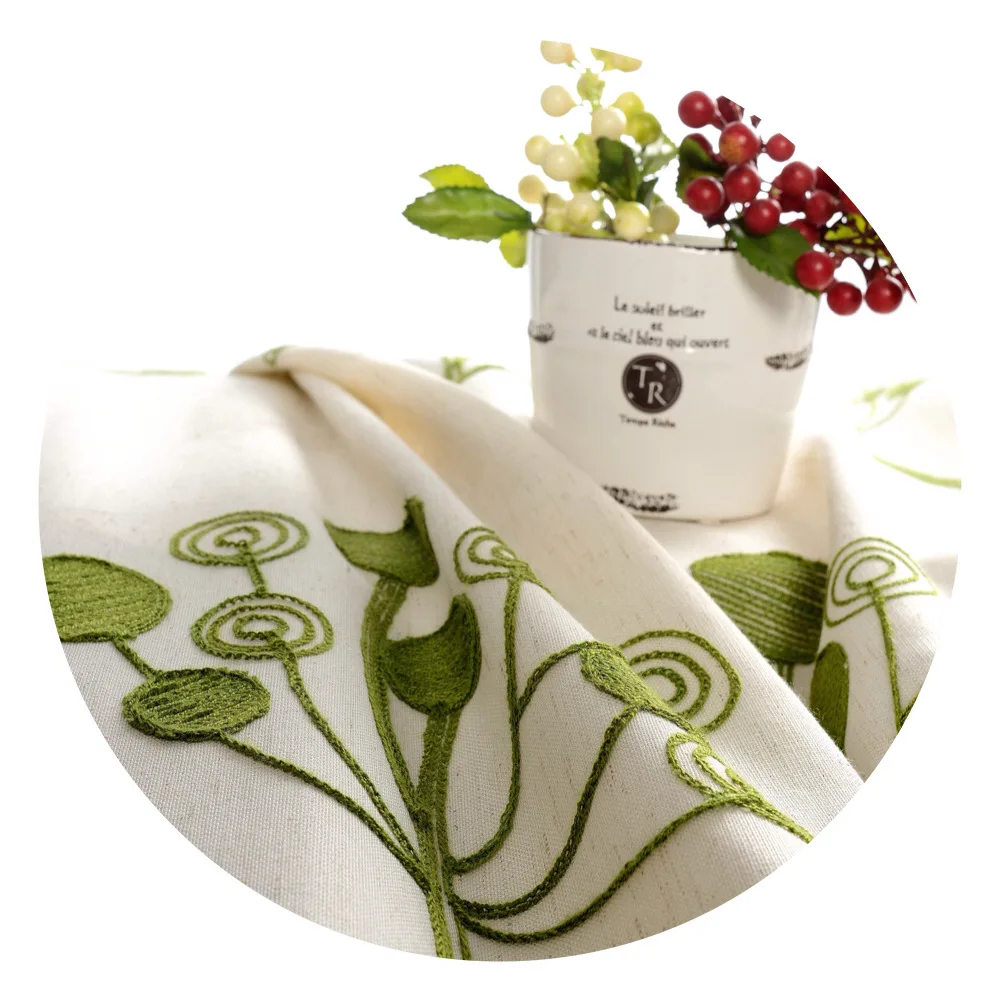 2021 новый стиль Современные Простые пасторальные китайские занавески хлопок