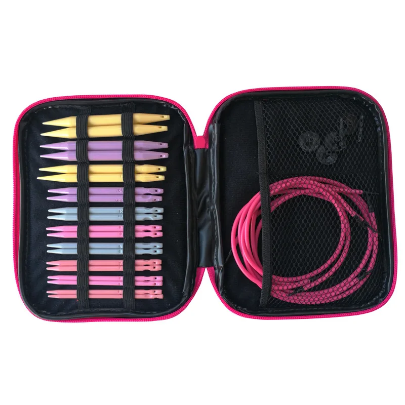 Круговые спицы для вязания 1 набор сменные крючком чехол любых узоров и пряжи |