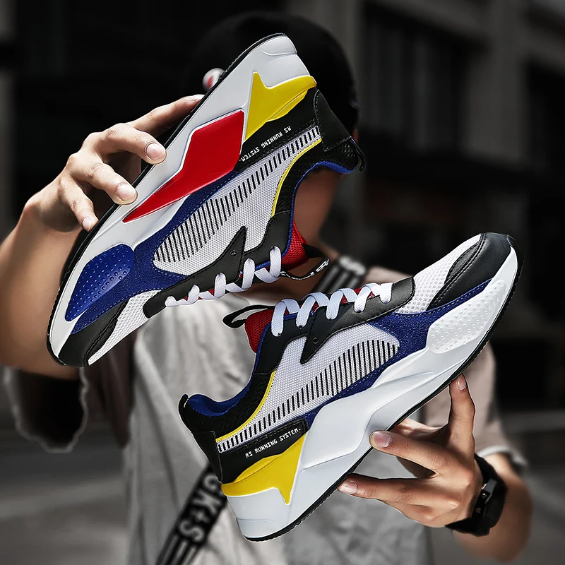 Men Casual Shoes Sport RS-X TOYS Sneakers Leather Decoration Trainers Off Color White Blades Triple S Old Dad | Обувь