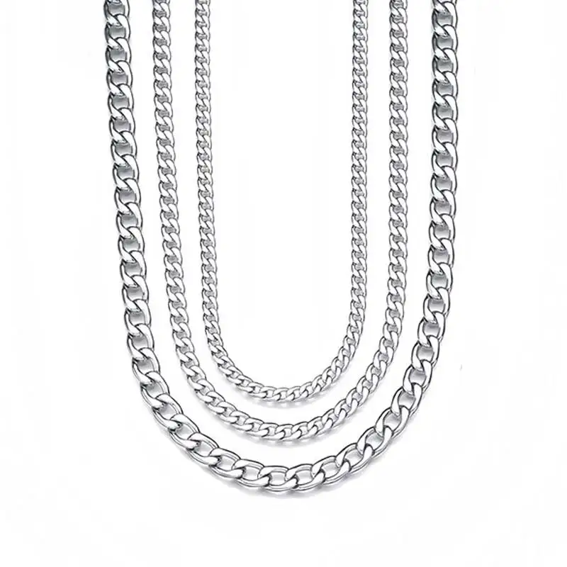 

High Quality Fashion Jewelry Hip-hop Chain 1PC Stainless Steel Unisex Menswear Popular Women Men Rock Band Necklace Punk