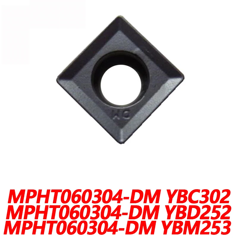 

100% Original MPHT060304-DM YBC302 YBD252 YBM253 10pcs CNC lathe Blade 060304 Carbide Insert Efficient And Durable Quality