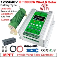 mpptwind solar controller 2000w 1000w 1500w wind and solar hybrid solar controller support for lithiumleadagm batter