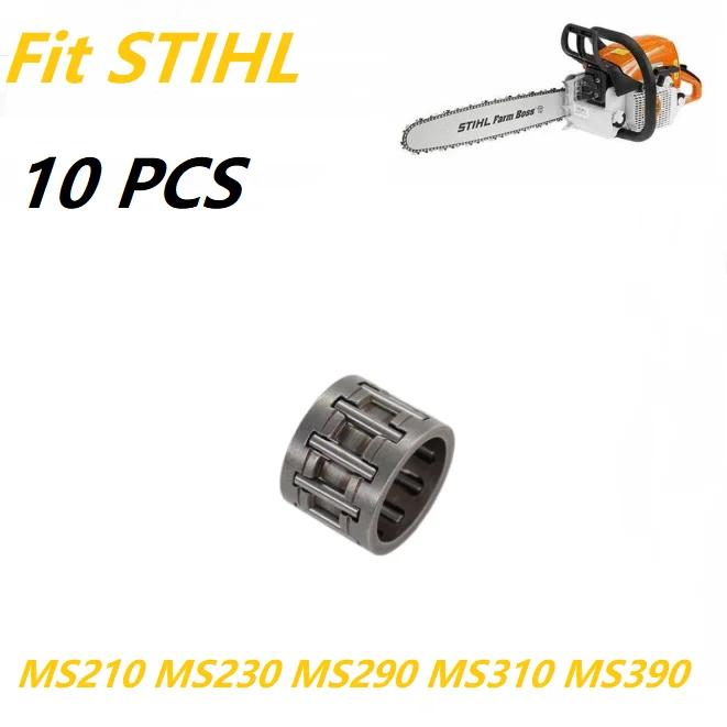 10 шт./лот игольчатый подшипник сцепления подходит для STIHL 018 MS171 MS180 MS181 024 026 MS211 MS260