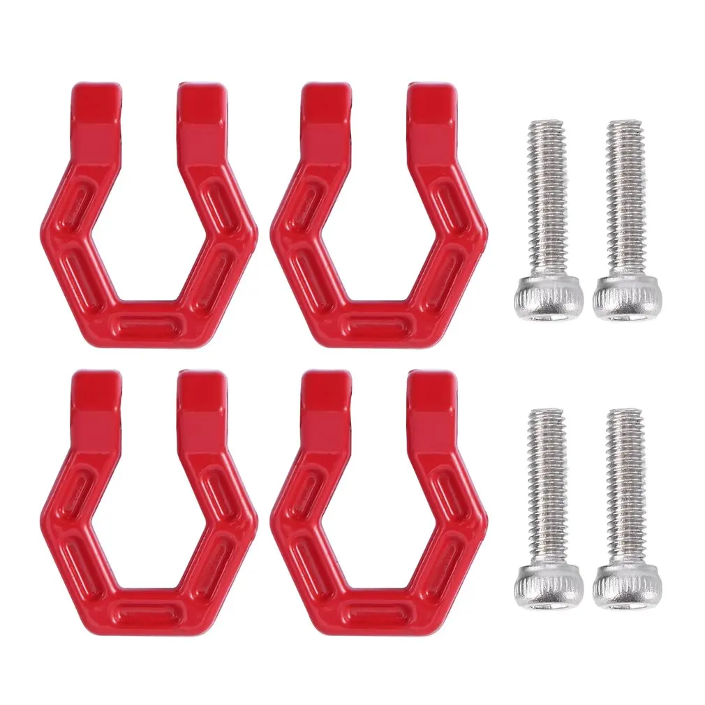 

4Pcs Metal Bumper D-Ring Tow Hook For 1/10 RC Crawler Car Axial SCX10 90046 SCX10 III Capra Traxxas TRX4 D90