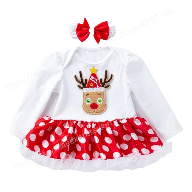 

Baby Girl 1 Year Christmas Dress Toddler Girl Christening Dress Infant Princess Party Dresses For Girls 1 2 Years