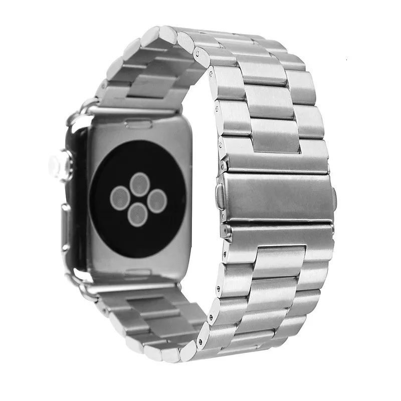 Металлический браслет из нержавеющей стали для apple watch 44 мм 40 мм 42 мм 38 мм iWatch 5 4 3 ремешок черный золотой серебряный Ремешки для наручных часов для мужчин 38 мм 42 мм