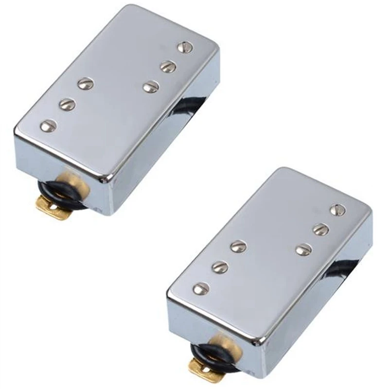 

2Pcs 6 Hole Electric Guitar Humbucker Pickup for LP Guitar Chrome