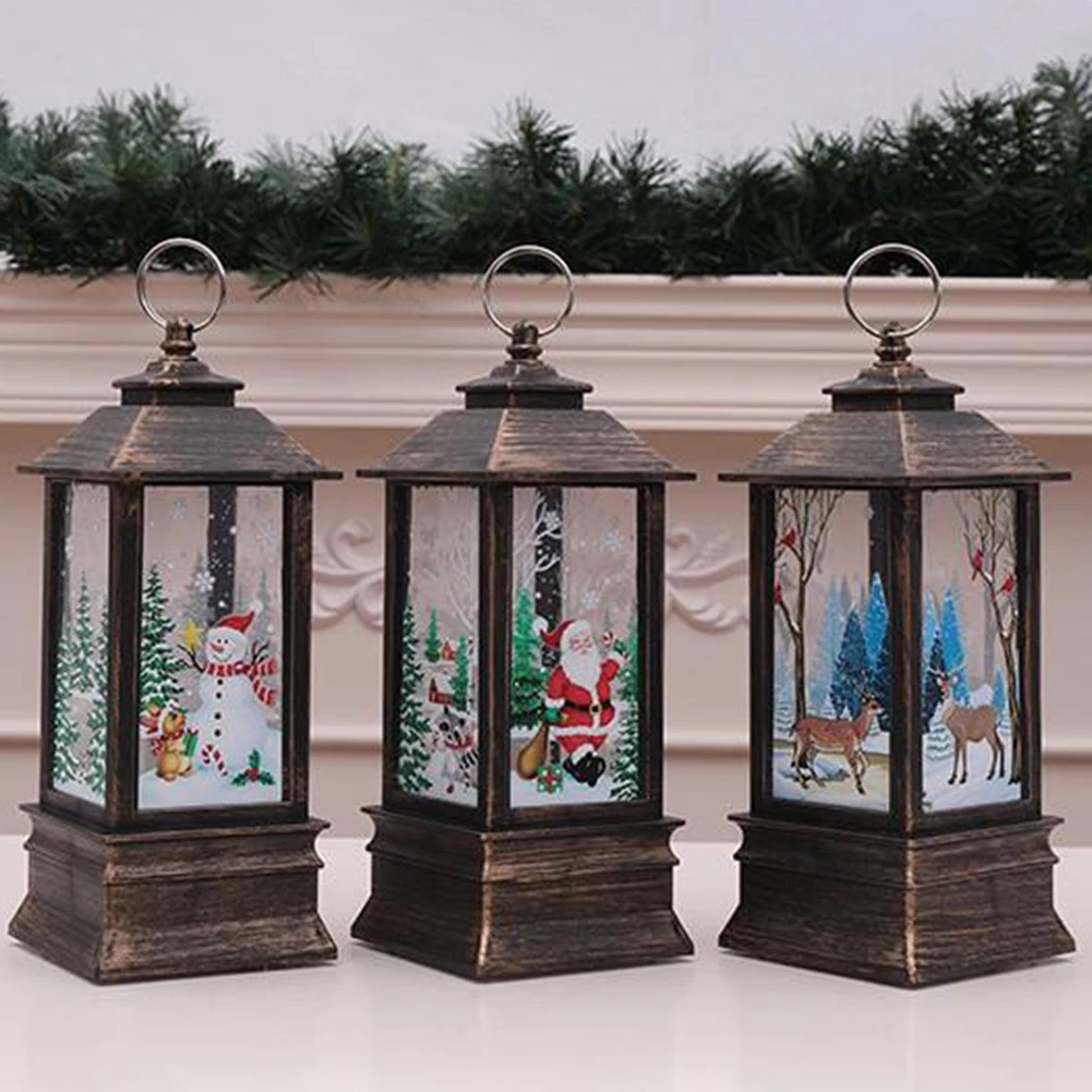 

LED Christmas Holiday Love And Peace Lights Portable Small Oil lamp Desktop Decoration BJStore