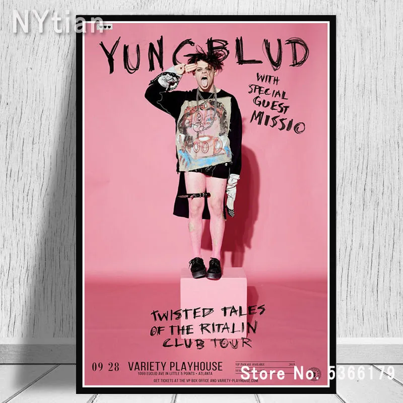 Плакат NT228 печать Yungblud музыка певец звезда концерт века ответственность