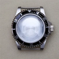 39 5mm stainless steel watch case acrylic cover mirror for nh35 nh36 mechanical movement