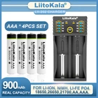 Оригинальное зарядное устройство Liitokala Lii-202 AAA 900 мАч Ni-MH, перезаряжаемая батарея, термометр, игрушка для мыши с дистанционным управлением
