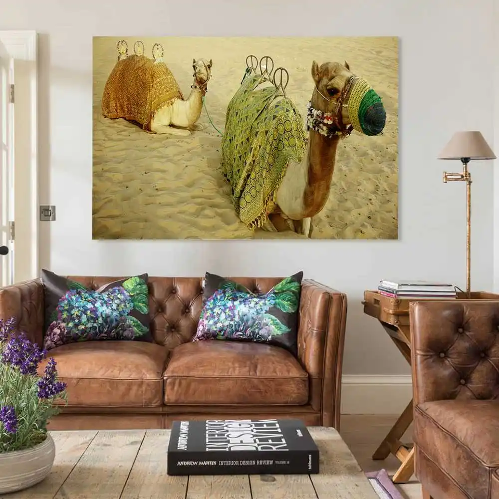 

camel background modern Art Living room decoration Posters on the wall Abstract picture Household Products
