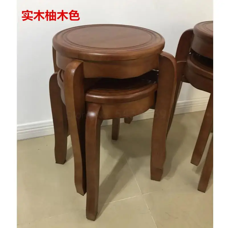 Стул из массива дерева модный круглый стул деревянный креативный обеденный стол