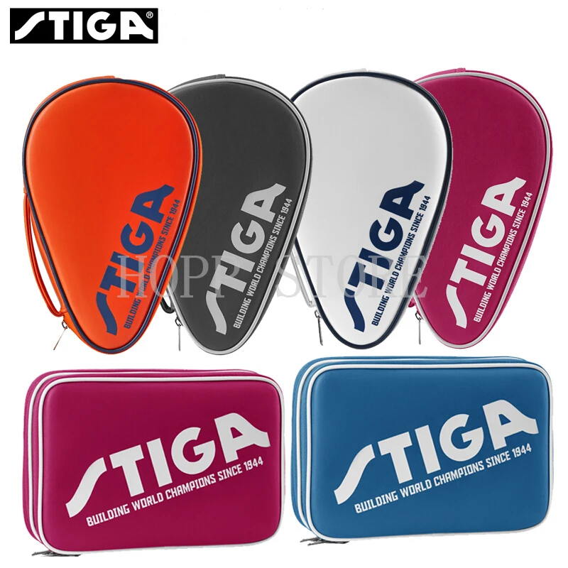 

STIGA Table Tennis Rackets Bag New Double Layer Square Round Training Professional Balde Bat Paddle STIGA Racket Ping Pong Case