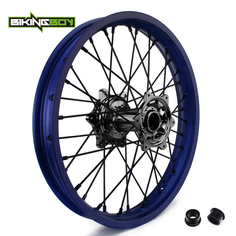 BIKINGBOY спереди и сзади 2" 19" обод колеса концентратора для Yamaha YZ250F YZ450F YZF 250 YZ-F 450 09, 10, 11, 12, 13, 14, 15, 16, 17, 18, 19, мотокросс - Цвет: YZF 14-19 Rear Bla