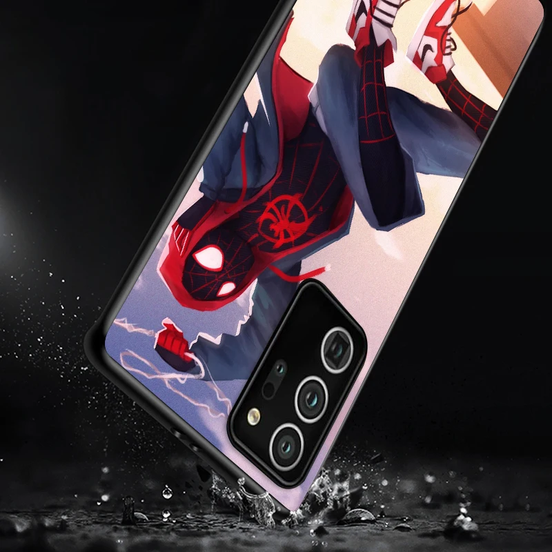 

Marvel Super Spiderman Shockproof Cover for Samsung Galaxy S21 S20 FE Ultra Lite S10 5G S10E S9 S8 Plus Black Phone Case
