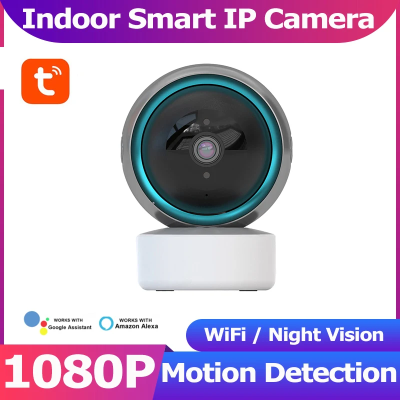 

Tuya Smart Life 1080P IP Camera Wireless WiFi Camera Security Surveillance CCTV Camera Baby Moniter Tuya App With Alexa Google