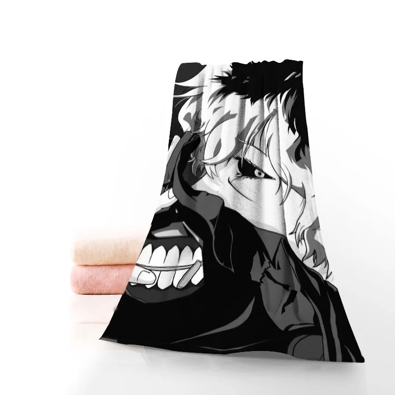 

Пользовательское полотенце Ken Kaneki с принтом, хлопковая ткань для лица/ткань для детей, мужские и женские полотенца для душа 70x140 см