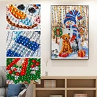 Алмазная 5D картина JIEME особой формы, вышивка крестиком Рождественский Снеговик, полная Алмазная вышивка, украшение для дома, подарок