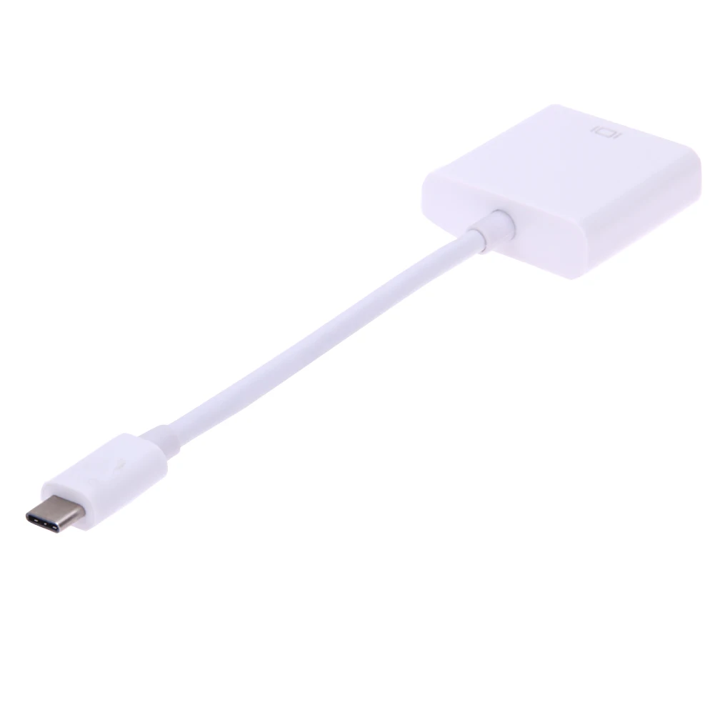 

White ABS Plastic Material 12 cm Type C USB 3.1 Male To DVI 1080P Portable Extended Power Adapter Cable For Macbook & Chrombook