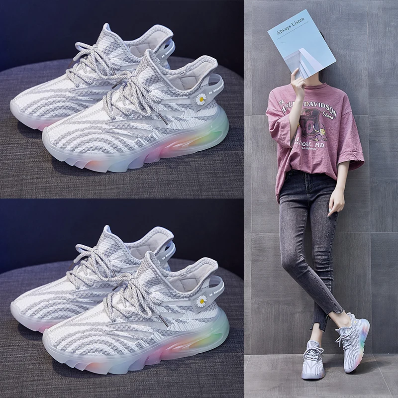 

Women Vulcanized Shoes High Quality Women Sneakers Slip On Flats Shoes Women Loafers Tenis Feminino Walking Flat shoes for women