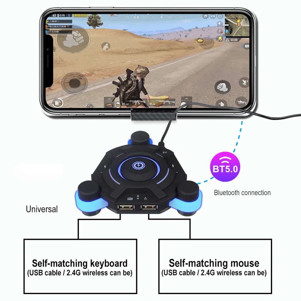 Bluetooth Gaming Keyboard Mouse Converter Game Adapter for IOS Android System DU55 | Компьютеры и офис
