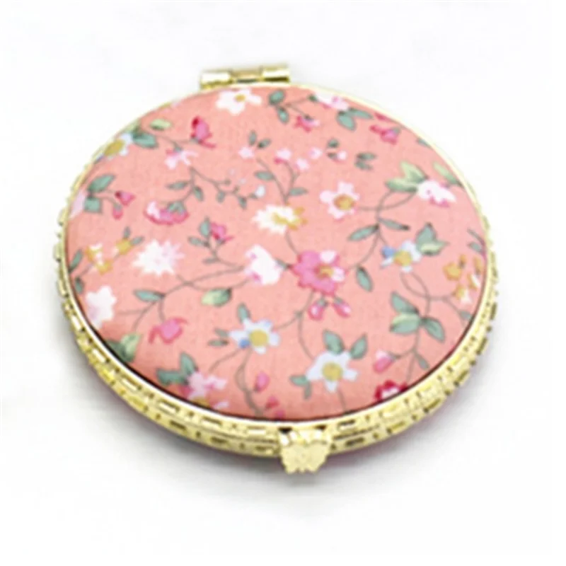 

Chinese Style Art Retro Double-sided Folding Portable Mini Makeup Mirror Pocket Floral Mirror Vintage Cosmetic Mirrors for Gift