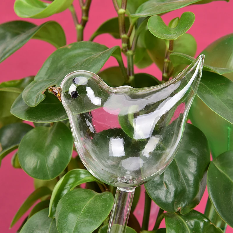 1PCS Plant Self Watering Globe Plants Water Bulbs Bird Shape Clear Glass Device | Дом и сад