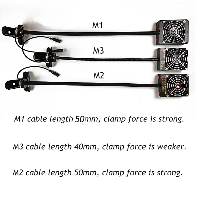 

Clip type M1 M2 Smoke Absorber with LED Light Fume Extractor Smoke Absorber for Soldering Station