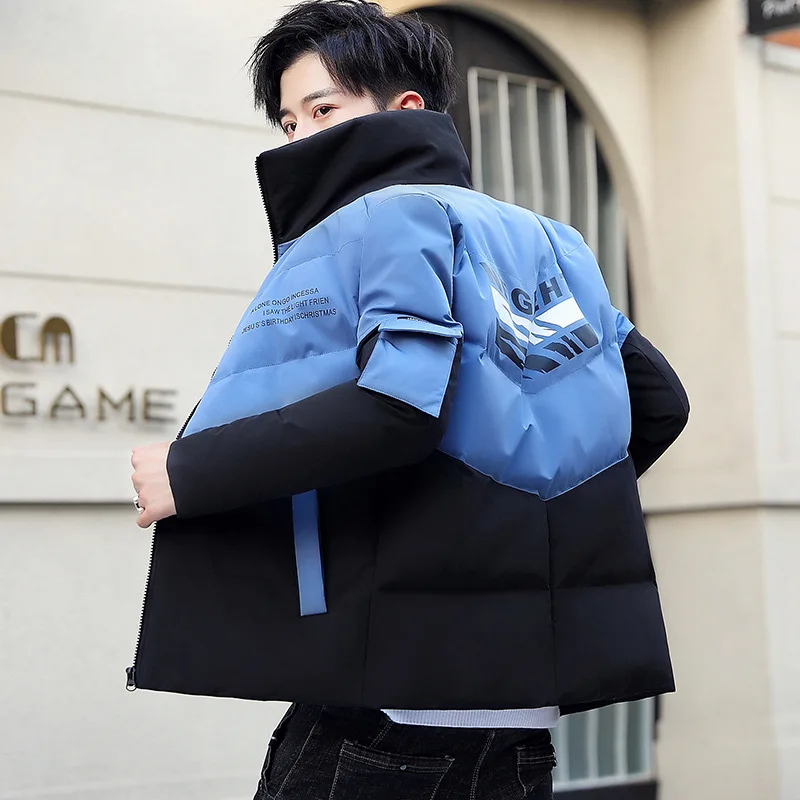 

New Autumn Winter Cotton Jacket Men's Wear Thicken Korean Version Youth Jacket Easy Fashion Casual Cotton-padded Jacket Warm Men
