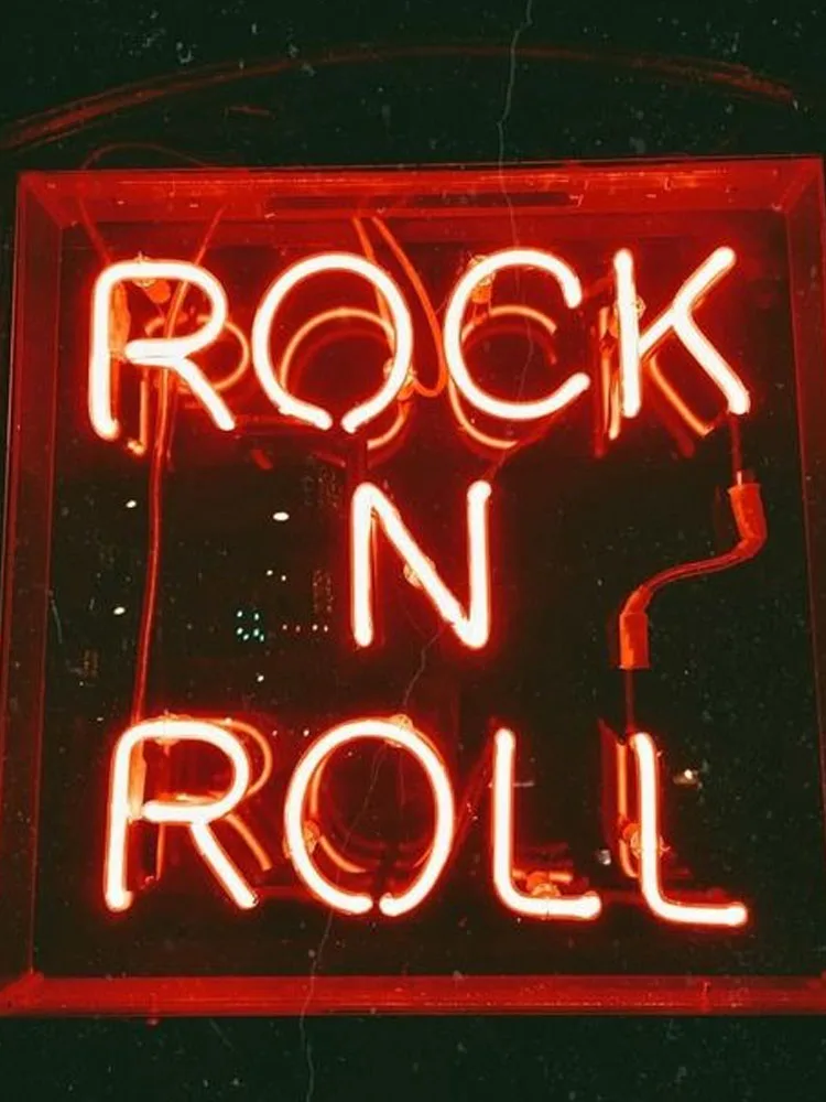 

Neon Sign For Rock roll Lamp music glass tubes resterant decorate windows wall light Neon Signs For Home Guitar Store Display