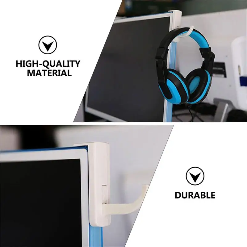 

5PCS Punch Free Monitor Mount Universal Storage Rack Headset Support Headset Holder for Desk Home