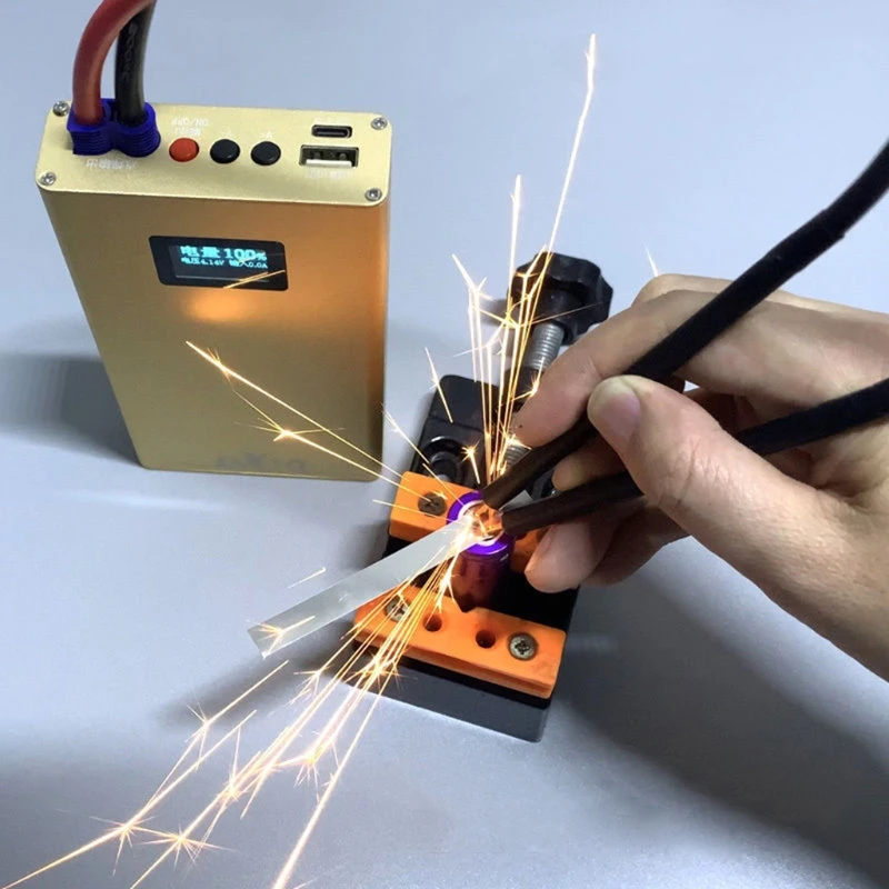 

Golden 5300/10600mAh Polymer Lithium Battery OLED Screen Spot Welder 20 Levels Adjustable Spot Welding Equipment